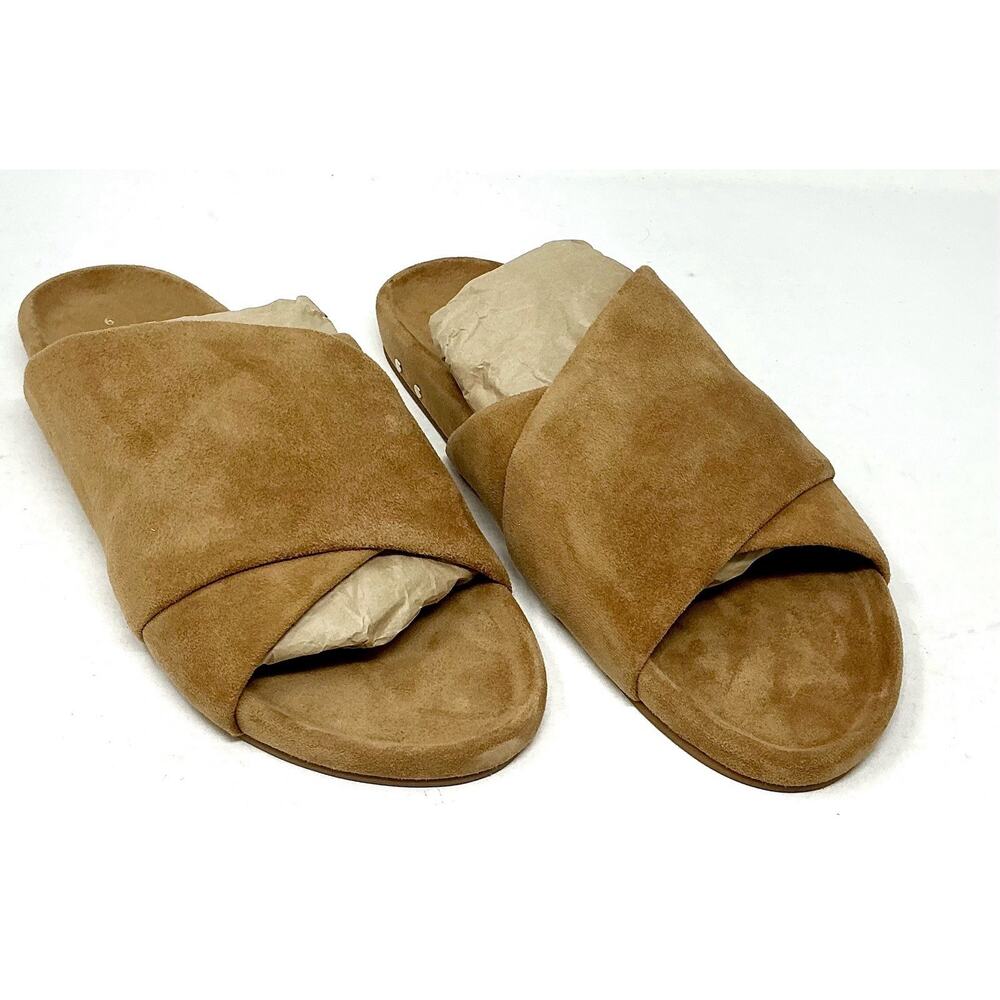 Beek Kea Slide Sude Sandals Almond Tan Size NIB - Picture 7 of 12